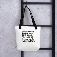 Load image into Gallery viewer, Mama Mia and The Meataballs tote bag